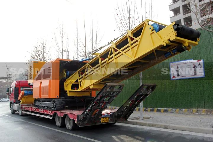 顛覆傳統(tǒng)裝車方式，山美履帶式取料機(jī)助您實(shí)現(xiàn)降本增效、節(jié)能減排！