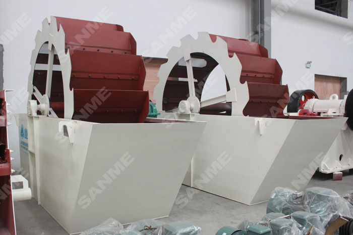 大型骨料生產(chǎn)線(xiàn)，為什么都選擇輪式洗砂機(jī)